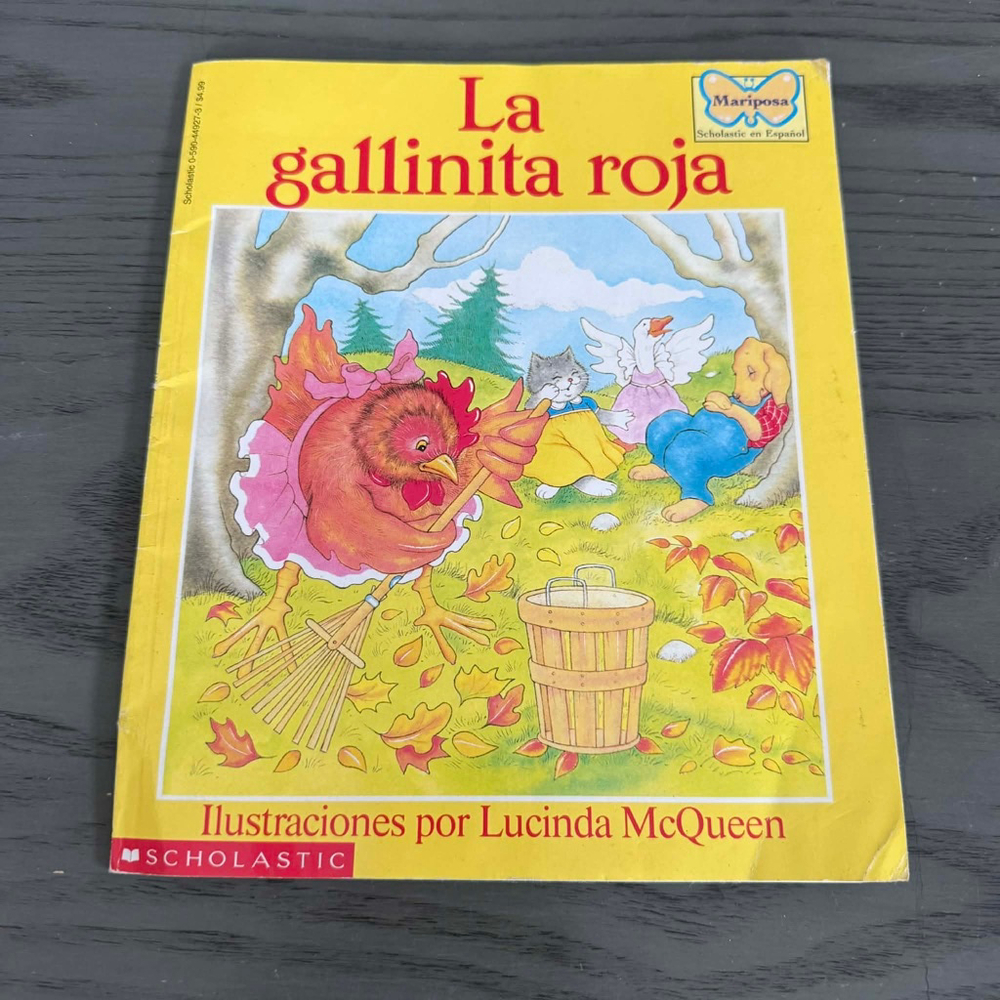 Girls Scholastic La Gallinita Roja Book One Size Yellow Red